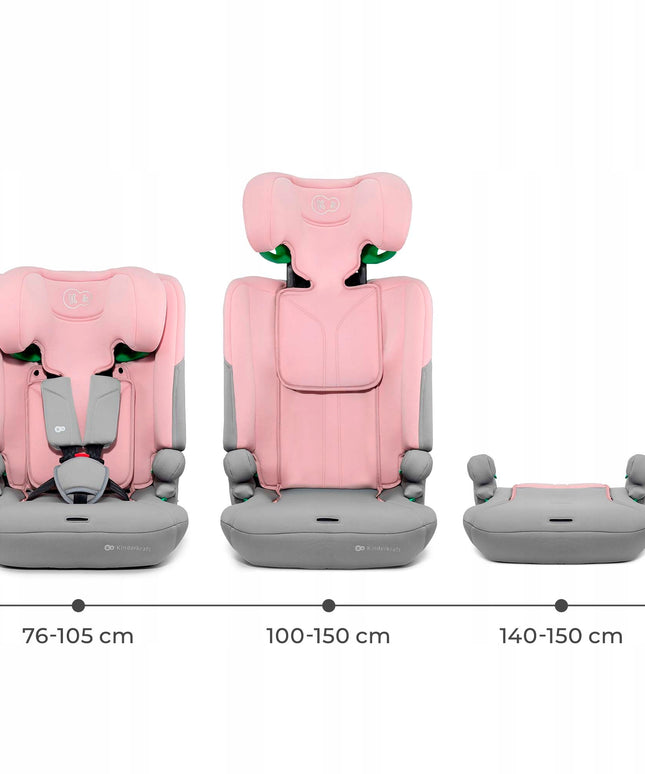 Kinderkraft vaikiška automobilinė kėdutė 76-150 cm 9-36 kg I-COMFY i-Size Rožinė