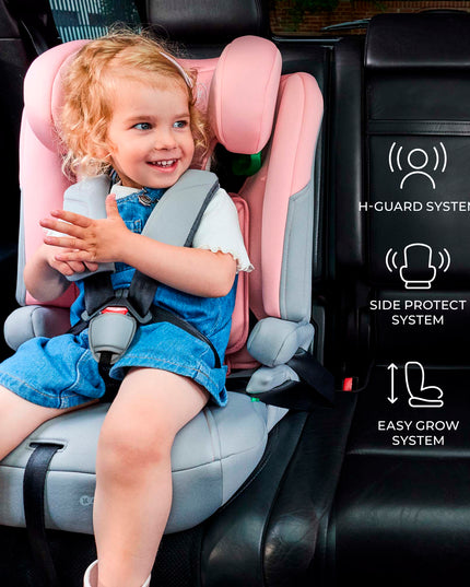 Kinderkraft vaikiška automobilinė kėdutė 76-150 cm 9-36 kg I-COMFY i-Size Rožinė