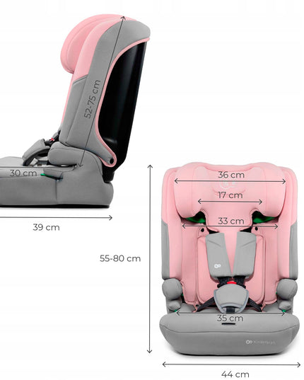 Kinderkraft vaikiška automobilinė kėdutė 76-150 cm 9-36 kg I-COMFY i-Size Rožinė