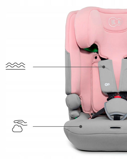 Kinderkraft vaikiška automobilinė kėdutė 76-150 cm 9-36 kg I-COMFY i-Size Rožinė