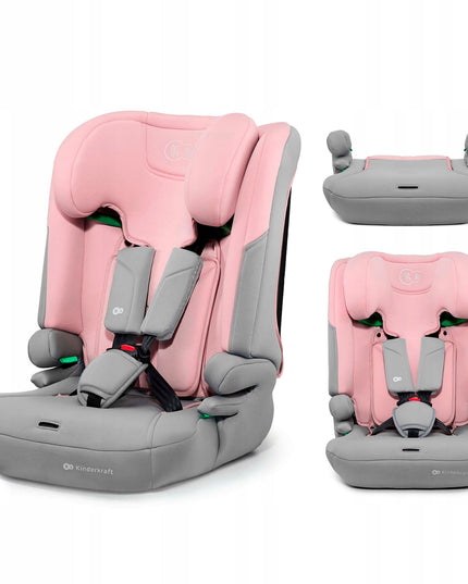 Kinderkraft vaikiška automobilinė kėdutė 76-150 cm 9-36 kg I-COMFY i-Size Rožinė