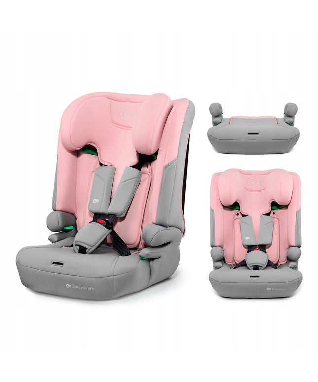 Kinderkraft vaikiška automobilinė kėdutė 76-150 cm 9-36 kg I-COMFY i-Size Rožinė