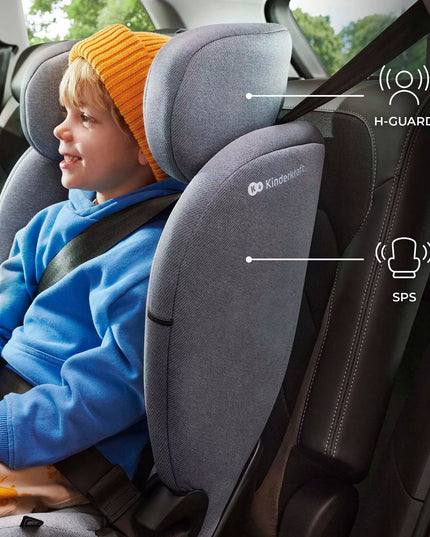 Vaikiška kėdutė 76-150cm 9-36kg ISOFIX ONETO3 i-Size Juodas Kinderkraft
