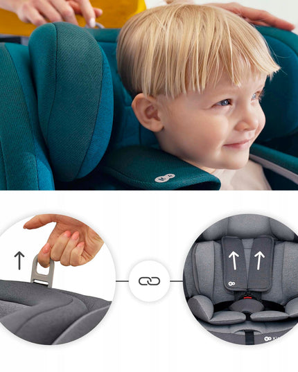 Vaikiška kėdutė 76-150cm 9-36kg ISOFIX ONETO3 i-Size Juodas Kinderkraft