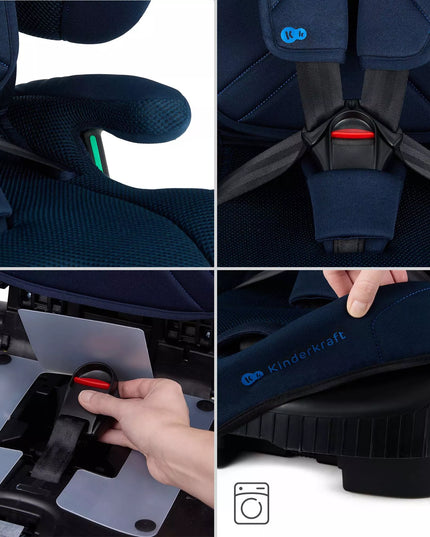 Kinderkraft Vaikiška kėdutė ISOFIX 76-150 cm 9-36kg FIX2GO i-Size