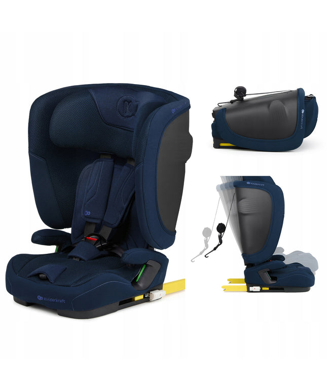 Kinderkraft Vaikiška kėdutė ISOFIX 76-150 cm 9-36kg FIX2GO i-Size