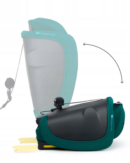 Kinderkraft Vaikiška kėdutė ISOFIX 76-150cm 9-36kg FIX2GO i-Size