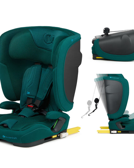 Kinderkraft Vaikiška kėdutė ISOFIX 76-150cm 9-36kg FIX2GO i-Size