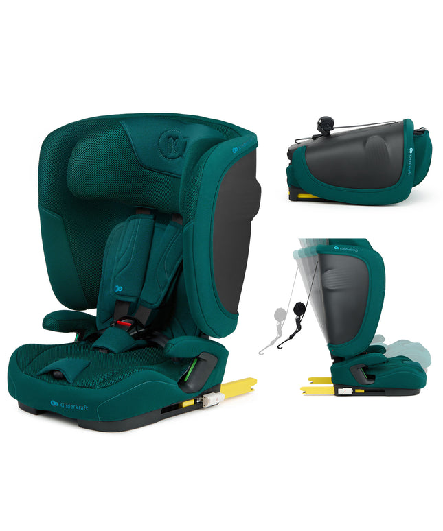Kinderkraft Vaikiška kėdutė ISOFIX 76-150cm 9-36kg FIX2GO i-Size