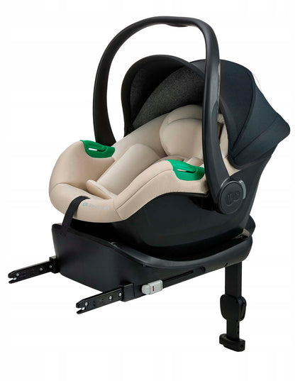 Vaikiška automobilinė kėdutė su baze 40-87cm MINK PRO 2 i-Size smėlio spalvos Kinderkraft