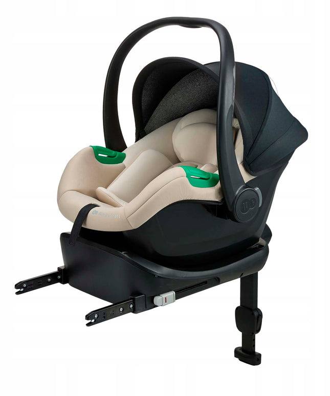 Vaikiška automobilinė kėdutė su baze 40-87cm MINK PRO 2 i-Size smėlio spalvos Kinderkraft