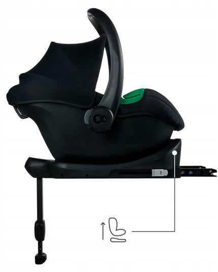 Kinderkraft Automobilinė kėdutė su baze 40-87 cm MINK PRO 2 i-Size Juoda