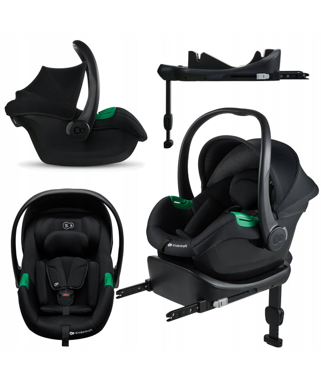 Kinderkraft Automobilinė kėdutė su baze 40-87 cm MINK PRO 2 i-Size Juoda