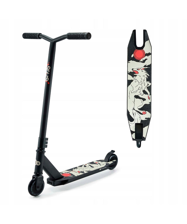 Kinderkraft Miesto paspirtukas, tvirtas iki 100 kg, lengvas SOLIS Juodas