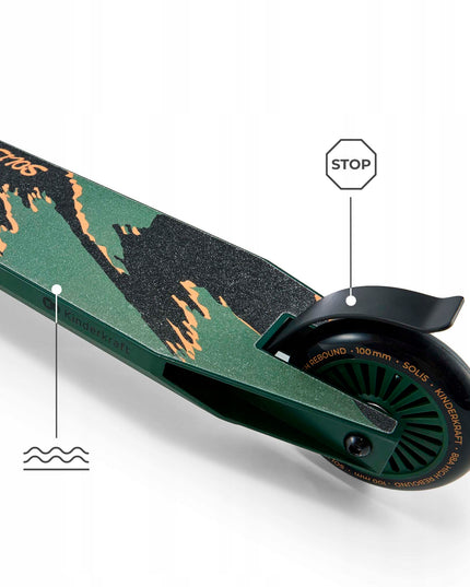 Kinderkraft Riedis miesto "SOLIS", tvirtas iki 100kg, lengvas, žalias