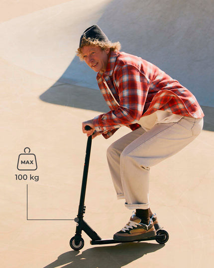 Kinderkraft Riedis miesto "SOLIS", tvirtas iki 100kg, lengvas, žalias