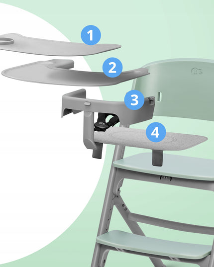 Kinderkraft Kėdutė maitinimui 3in1 110kg LIVY Žalia