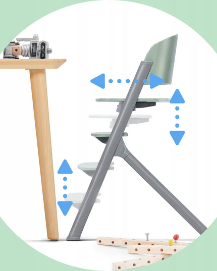 Kinderkraft Kėdutė maitinimui 3in1 110kg LIVY Žalia