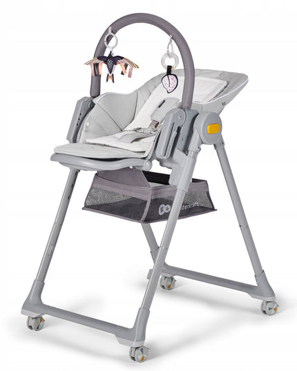 Kinderkraft Maitinimo kėdutė-gultukas 2in1 nuo 0-3 metų LASTREE Pilka