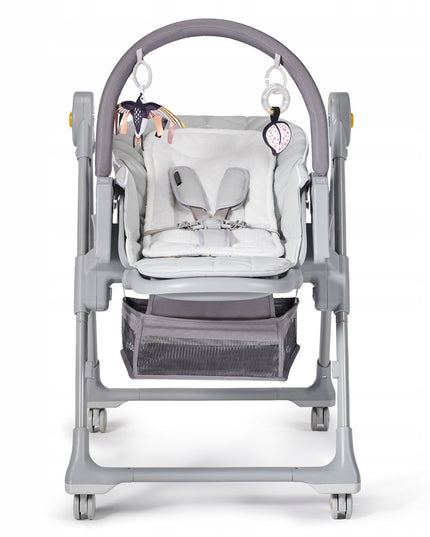 Kinderkraft Maitinimo kėdutė-gultukas 2in1 nuo 0-3 metų LASTREE Pilka