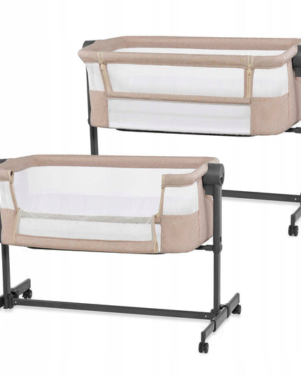 Kinderkraft Vaikiška kelioninė lovytė prie lovos NESTEE UP 2 smėlio spalvos