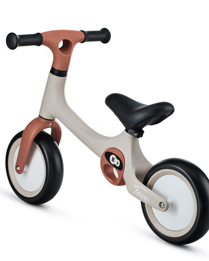 Kinderkraft Balansinis dviratukas-stūmiklis TOVE, lengvas, bėgimo dviratukas vaikams, smėlio spalvos