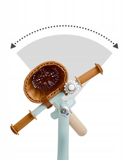 Kinderkraft Balansinis dviratukas lengvas jodinukas su krepšiu RAPID 2 Mėlynas