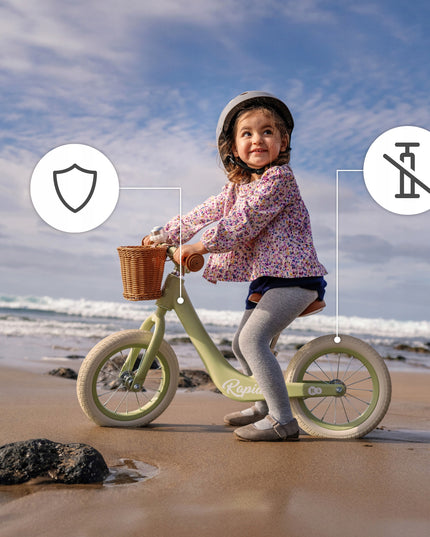 Kinderkraft Balansinis dviratukas lengvas jodinukas su krepšiu RAPID 2 Mėlynas