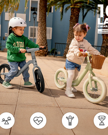 Kinderkraft Balansinis dviratukas lengvas jodinukas su krepšiu RAPID 2 Mėlynas