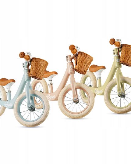 Kinderkraft Balansinis dviratukas lengvas jodinukas su krepšiu RAPID 2 Mėlynas