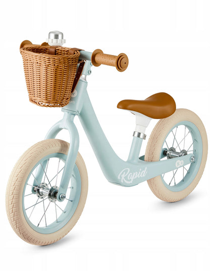 Kinderkraft Balansinis dviratukas lengvas jodinukas su krepšiu RAPID 2 Mėlynas