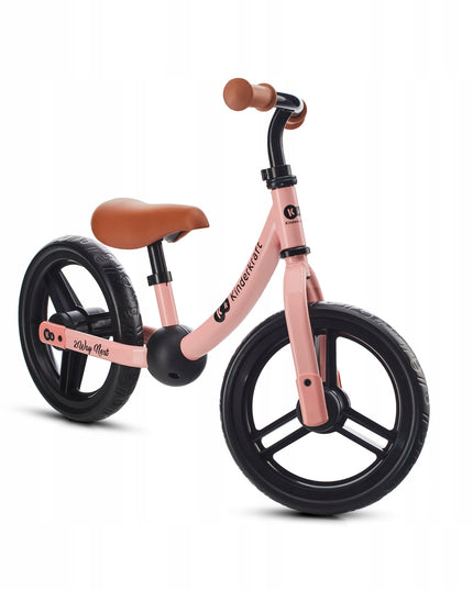 Kinderkraft Lengvas bėgimo dviratukas vaikams nuo 2 metų 2WAY NEXT Rožinis