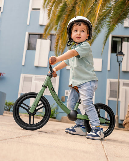 Kinderkraft Bėgimo dviratukas 2WAYNEXT, lengvas paspiriamasis žaislas vaikams nuo 2 metų, žalias