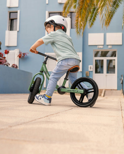 Kinderkraft Bėgimo dviratukas 2WAYNEXT, lengvas paspiriamasis žaislas vaikams nuo 2 metų, žalias