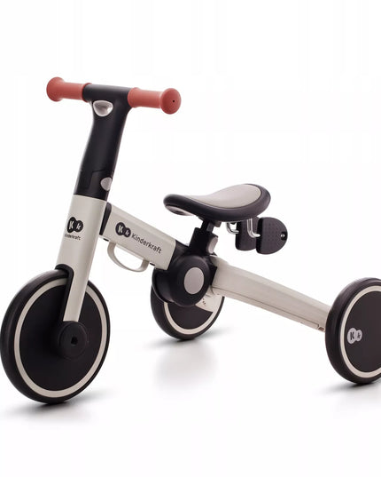 Kinderkraft 4TRIKE 3in1 balansinis triratukas ir paspirtukas, pilkas