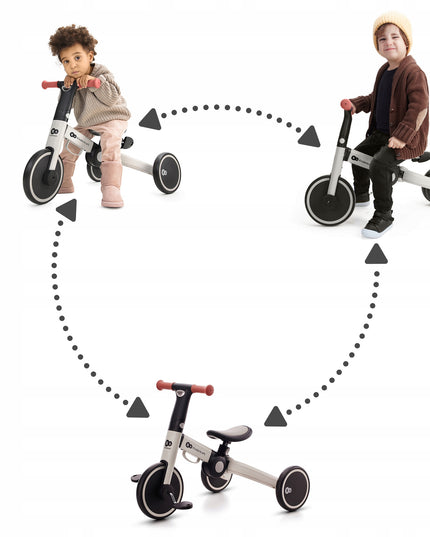 Kinderkraft Dviratukas Triratukas 3in1 4Trike Pilkas