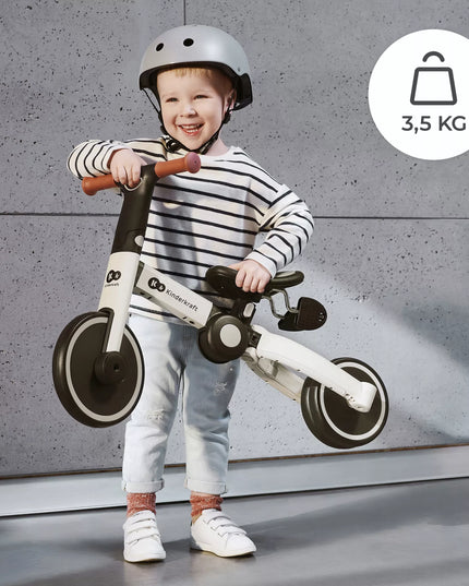 Kinderkraft 4TRIKE 3in1 balansinis triratukas ir paspirtukas, pilkas