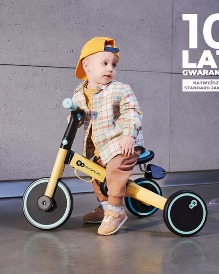 Kinderkraft 4TRIKE 3in1 balansinis triratukas ir paspirtukas, pilkas