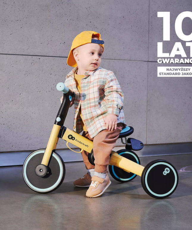Kinderkraft 4TRIKE 3in1 balansinis triratukas ir paspirtukas, pilkas