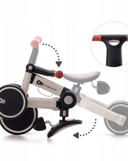 Kinderkraft Dviratukas Triratukas 3in1 4Trike Pilkas