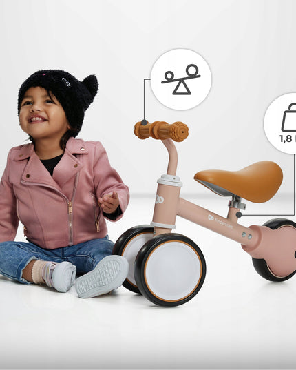 Kinderkraft Trijų ratų mini bėgimo dviratukas / važinėjimo žaislas CUTIE Smėlio spalvos Kinderkraft