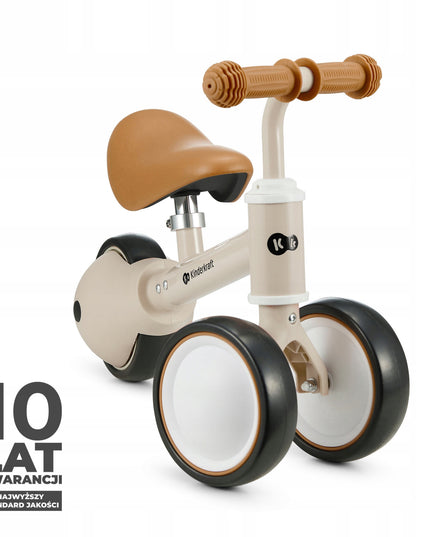 Kinderkraft Trijų ratų mini bėgimo dviratukas / važinėjimo žaislas CUTIE Smėlio spalvos Kinderkraft