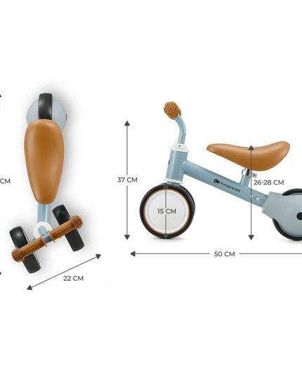 Kinderkraft Mini triratukas-balansinis CUTIE Mėlynas