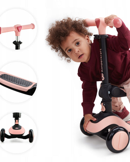 Kinderkraft Triratukas-Riedlentė 2in1 HALLEY Baltas