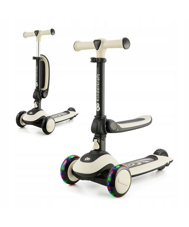 Kinderkraft Triratukas-Riedlentė 2in1 HALLEY Baltas