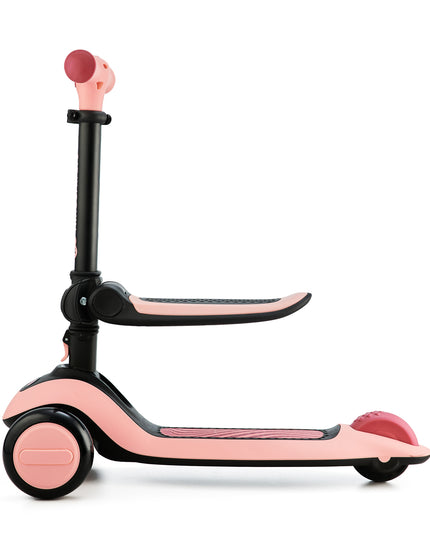 Kinderkraft 2in1 Triratukas, paspirtukas, važiavimo dviratukas HALLEY Rožinis