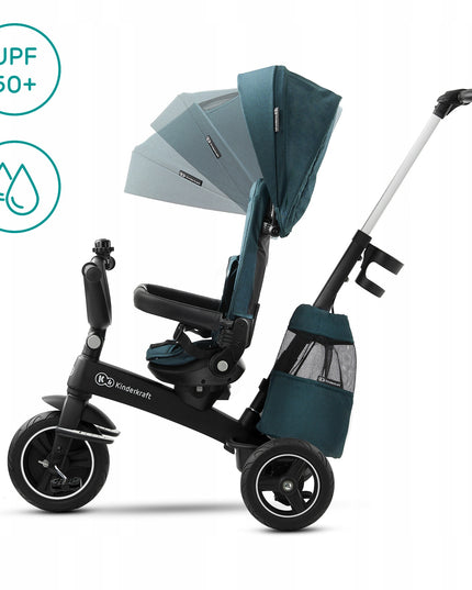 Kinderkraft Triratis dviratukas 5in1 Vežimėlis nuo 9 mėn. EASYTWIST Žalias