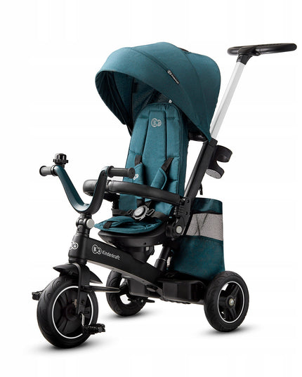 Kinderkraft Triratis dviratukas 5in1 Vežimėlis nuo 9 mėn. EASYTWIST Žalias