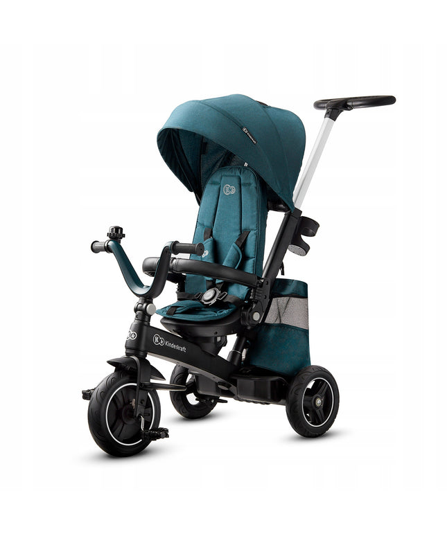 Kinderkraft Triratis dviratukas 5in1 Vežimėlis nuo 9 mėn. EASYTWIST Žalias