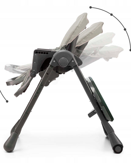 Kinderkraft Sulankstoma maitinimo kėdutė 2in1 0-14kg Gultukas TUMMIE Pilka